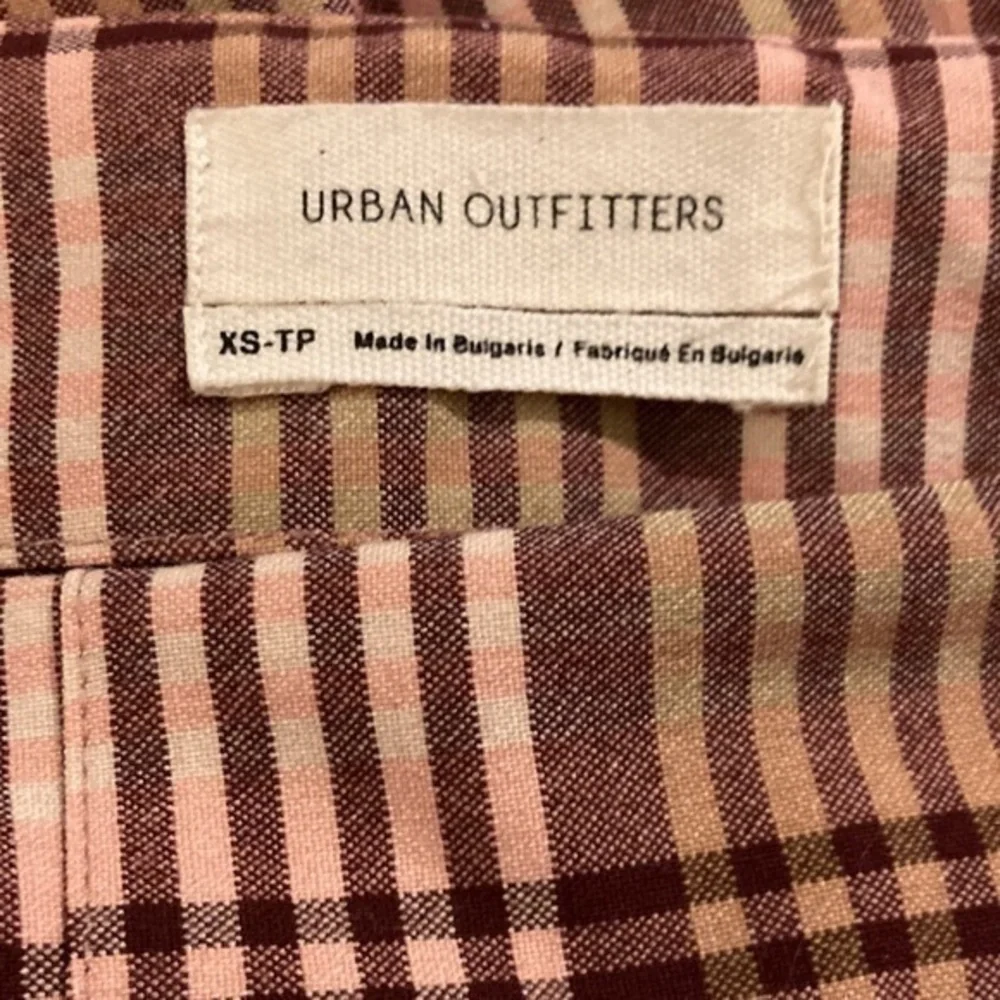 Urban Outfitters Plaid Skater School Girl mini Skirt Pink & Maroon size XS